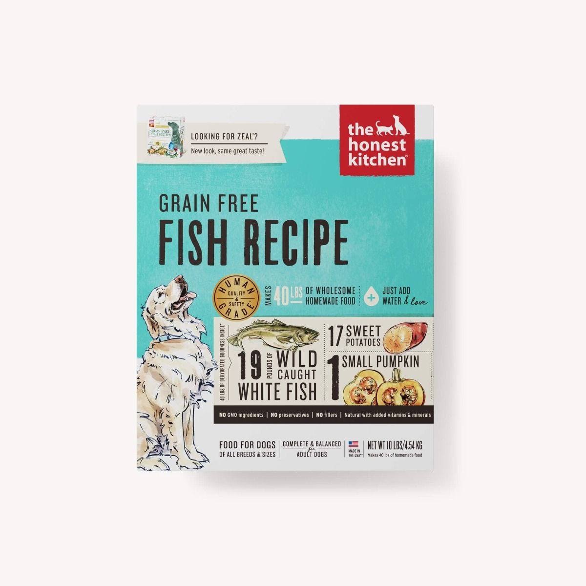 The Honest Kitchen Dehydrated Grain Free Dog Food - Fish Recipe
