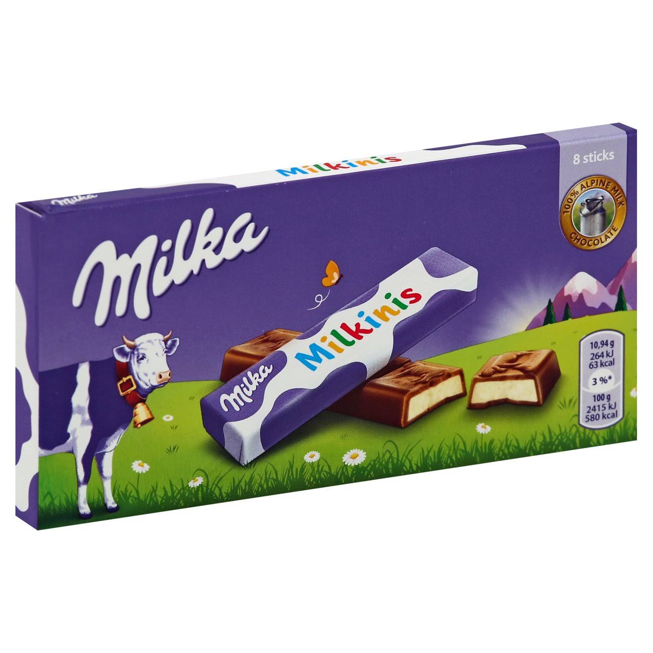 Milka Milkinis Milk Alpine Milk Chocolate with Milk Cream Filling 87.5