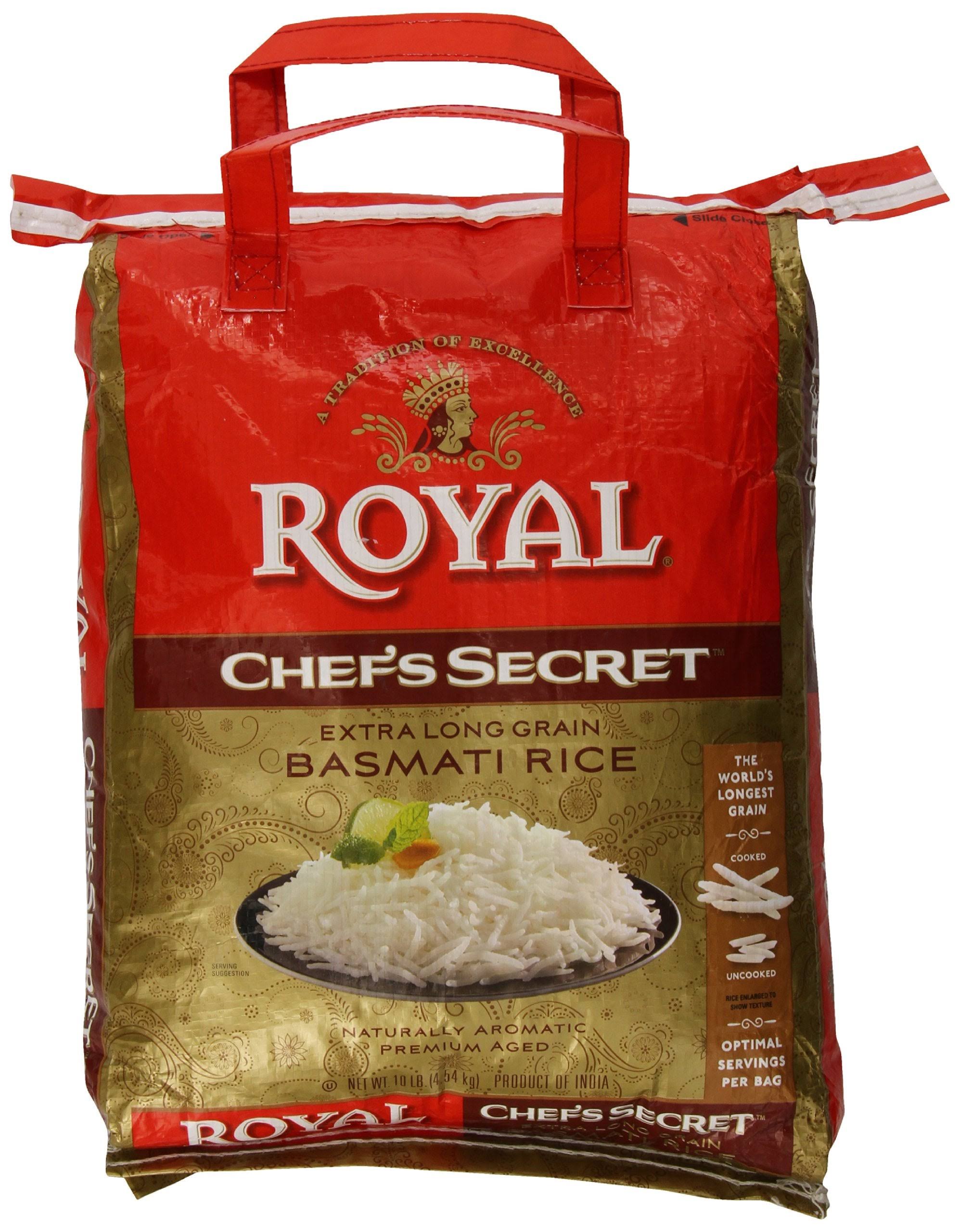 Royal Chef's Secret Extra Long Grain Basmati Rice - 10lbs