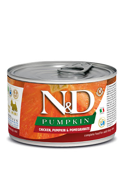 N & D Dog Canned Food - Chicken, Pumpkin and Pomegranate, 140g