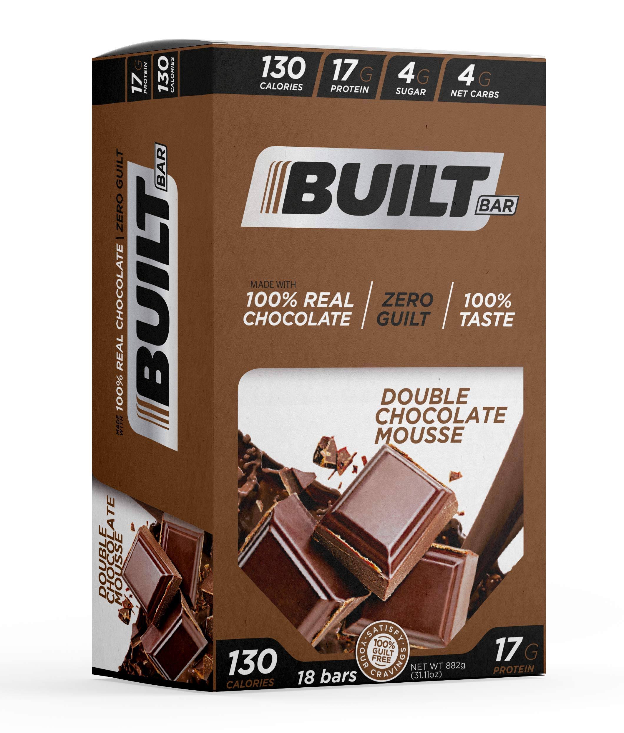 Built High Protein Bar - Double Chocolate, 18 Bars