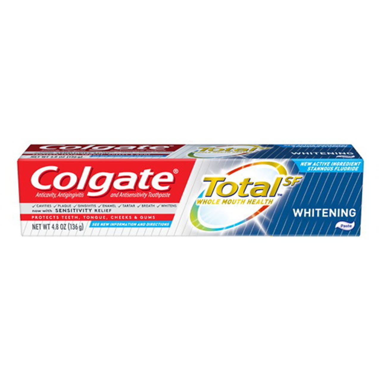 Colgate Total Whitening Toothpaste, 4.8 Ounce