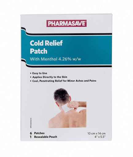 PHARMASAVE COLD RELIEF PATCH 6S