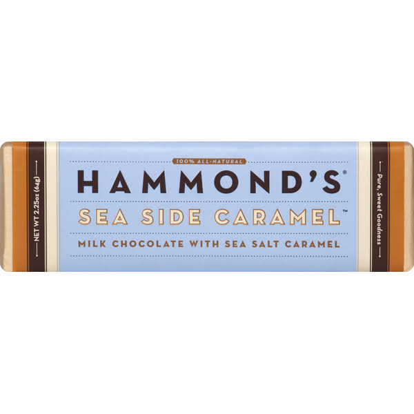Hammond's Candies Chocolate Bar Milk Sea Side Caramel