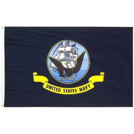 3x5' US Navy Nylon Flag - All Weather, Durable, Outdoor Nylon Flag - All Star Flags