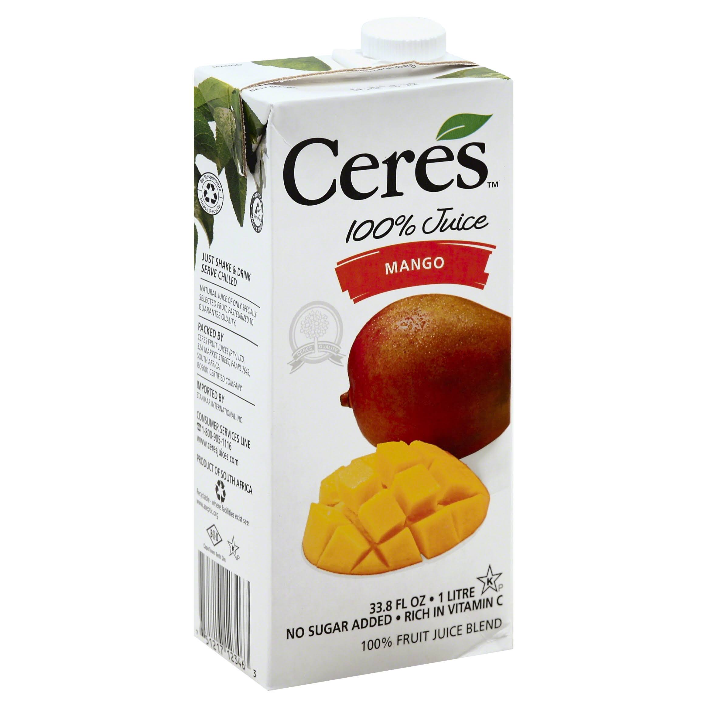 Ceres Fruit Juice - Mango, 33.8 oz