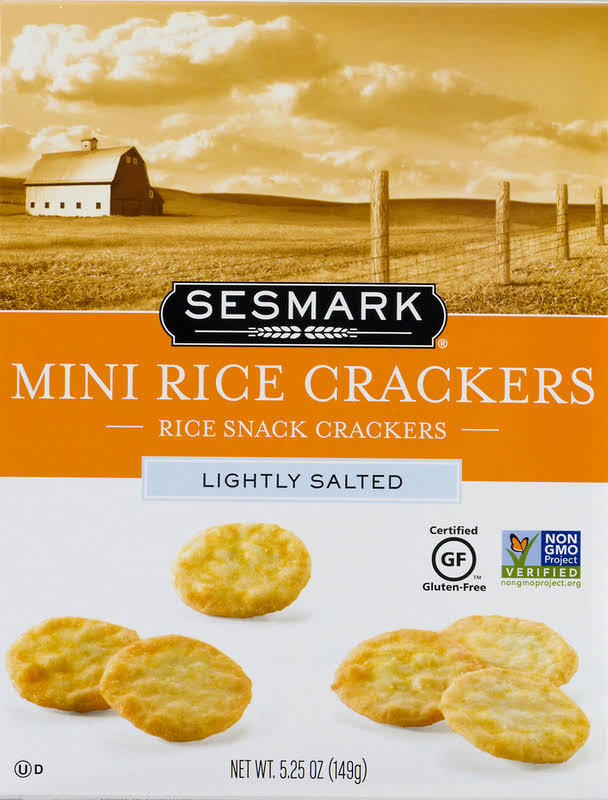 Sesmark Mini Rice Crackers - Lightly Salted, 149g