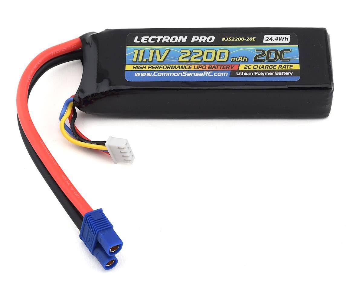 Common Sense RC Lectron Pro 11.1V 2200mAh 20C Li-Po Battery with EC3 Connector