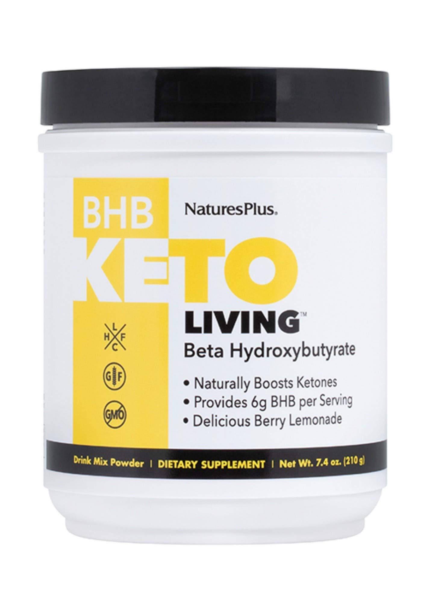 NaturesPlus, BHB Keto Living, Berry Lemonade, 7.4 oz (210 g)