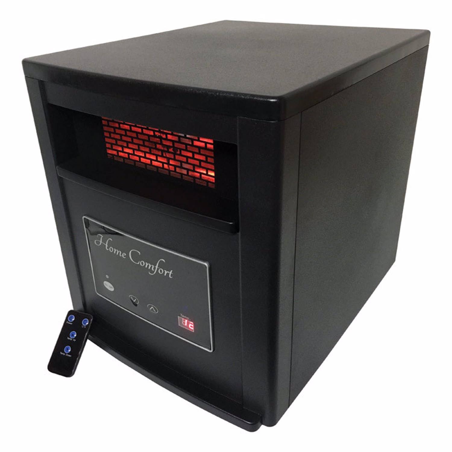 Home Comfort 1500 Sq ft Electric Infrared Portable Heater with Remote 5200 BTU