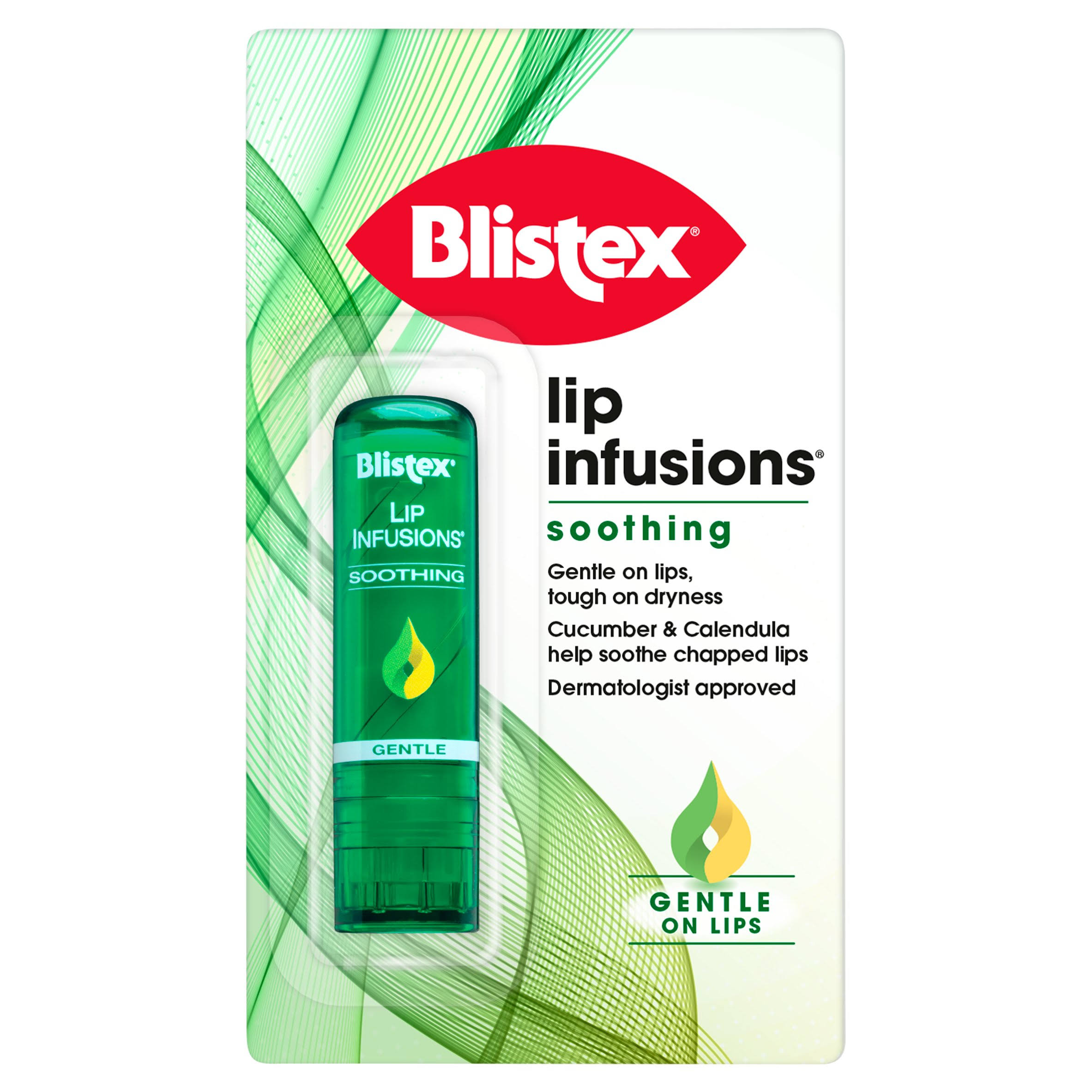 Blistex Lip Infusions Soothing Lip Stick 3.7g, Cucumber Calendula Soften Lips