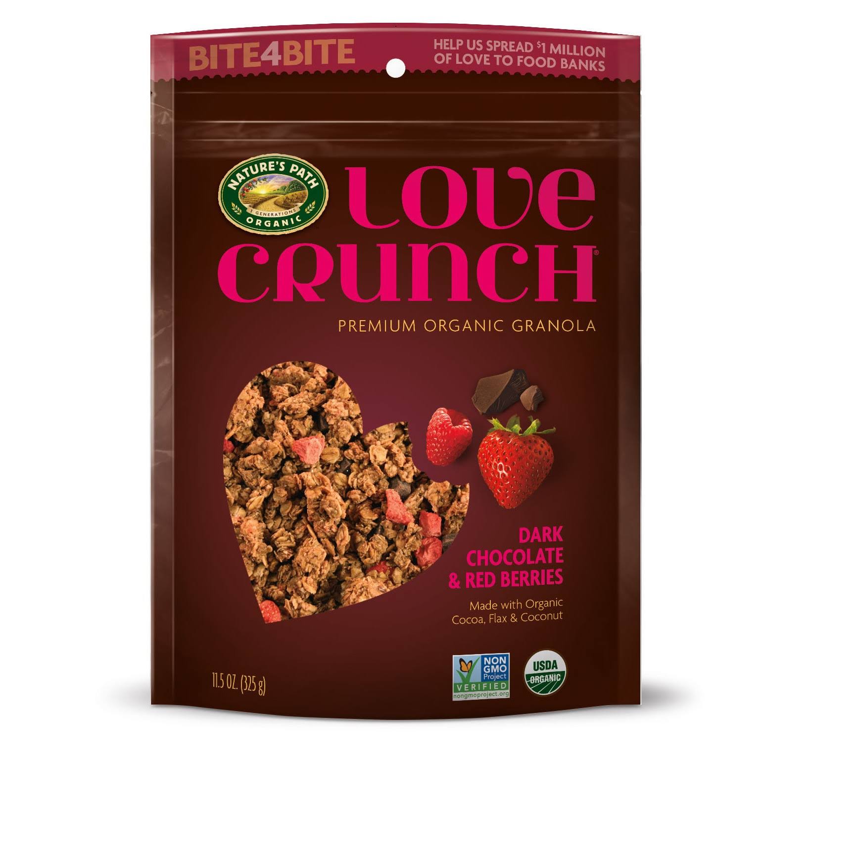 Nature's Path Love Crunch Premium Organic Granola - Dark Chocolate & Red Berries, 11.5oz