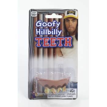 Forum Novelties Goofy Hillbilly Teeth, White, Standard
