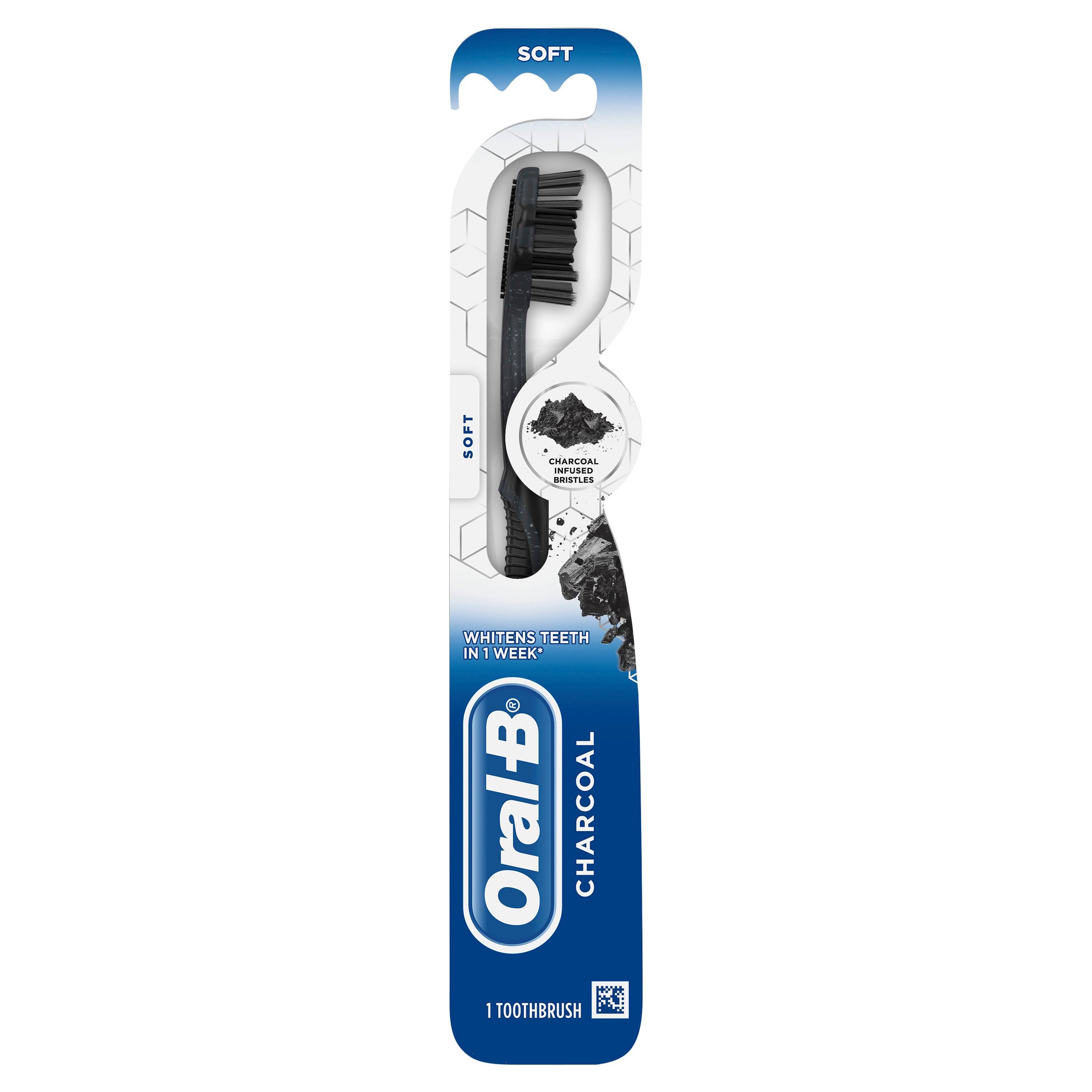 Oral B Toothbrush, Charcoal, Soft