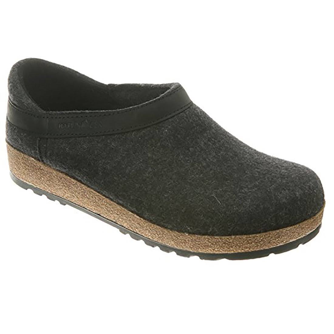 Haflinger GZH Closed Heel Grizzly Charcoal M, Size: 7