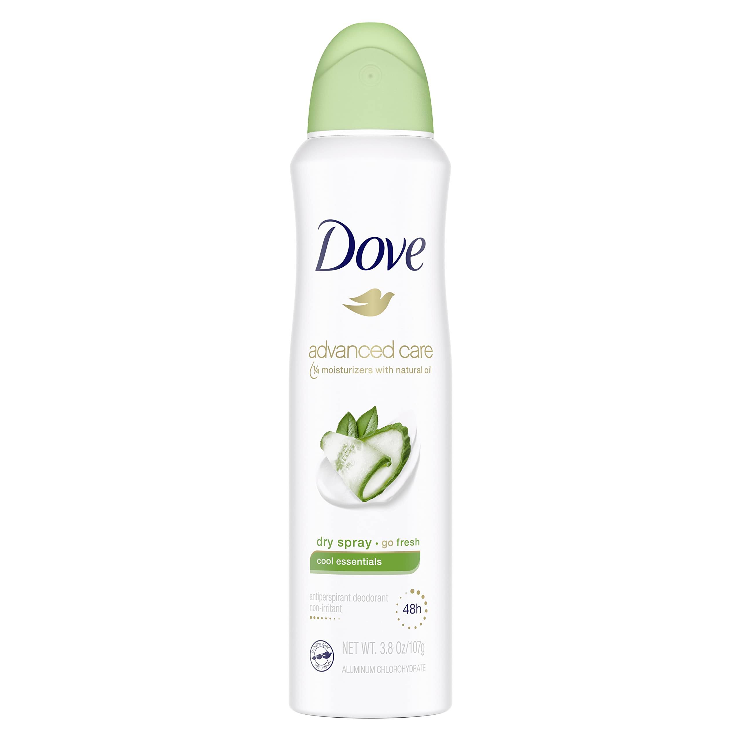 Dove Dry Spray Antiperspirant - Cool Essentials, 3.8oz