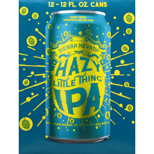 Sierra Nevada Beer, IPA, Hazy Little Thing - 12 pack, 12 fl oz cans