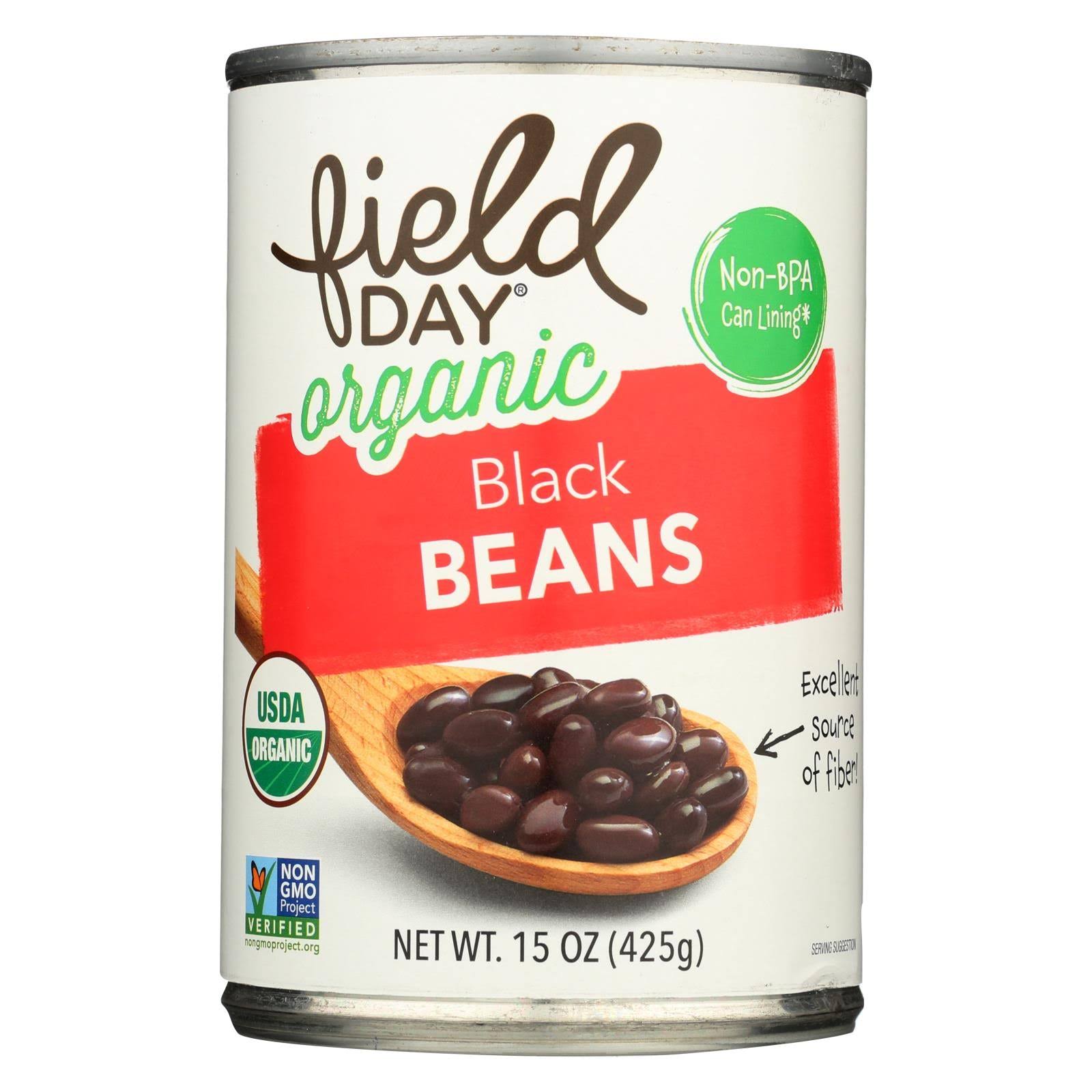 Field Day Black Beans 15 oz -pack of 12