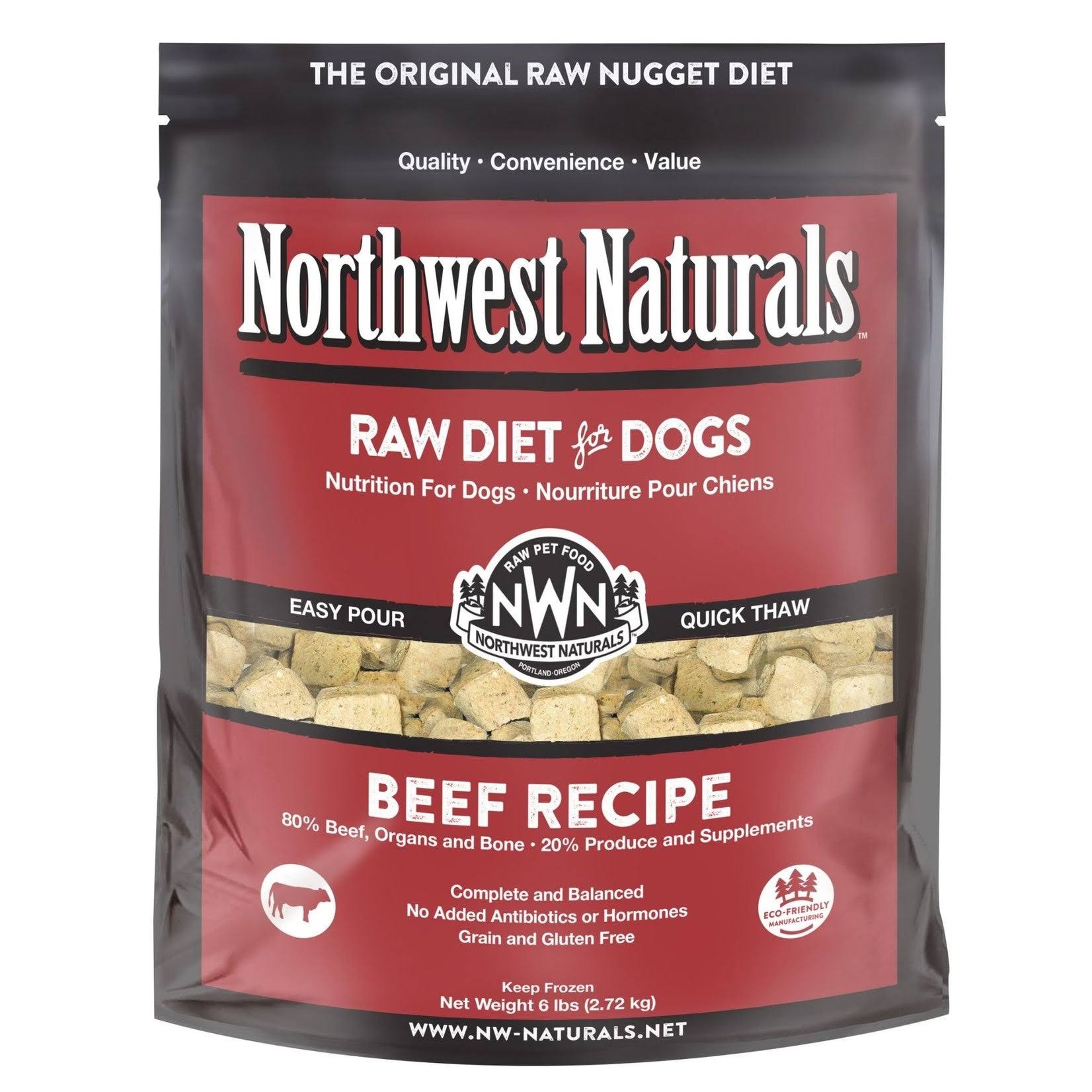 Northwest Naturals Raw Frozen Dog Food - Beef Nuggets