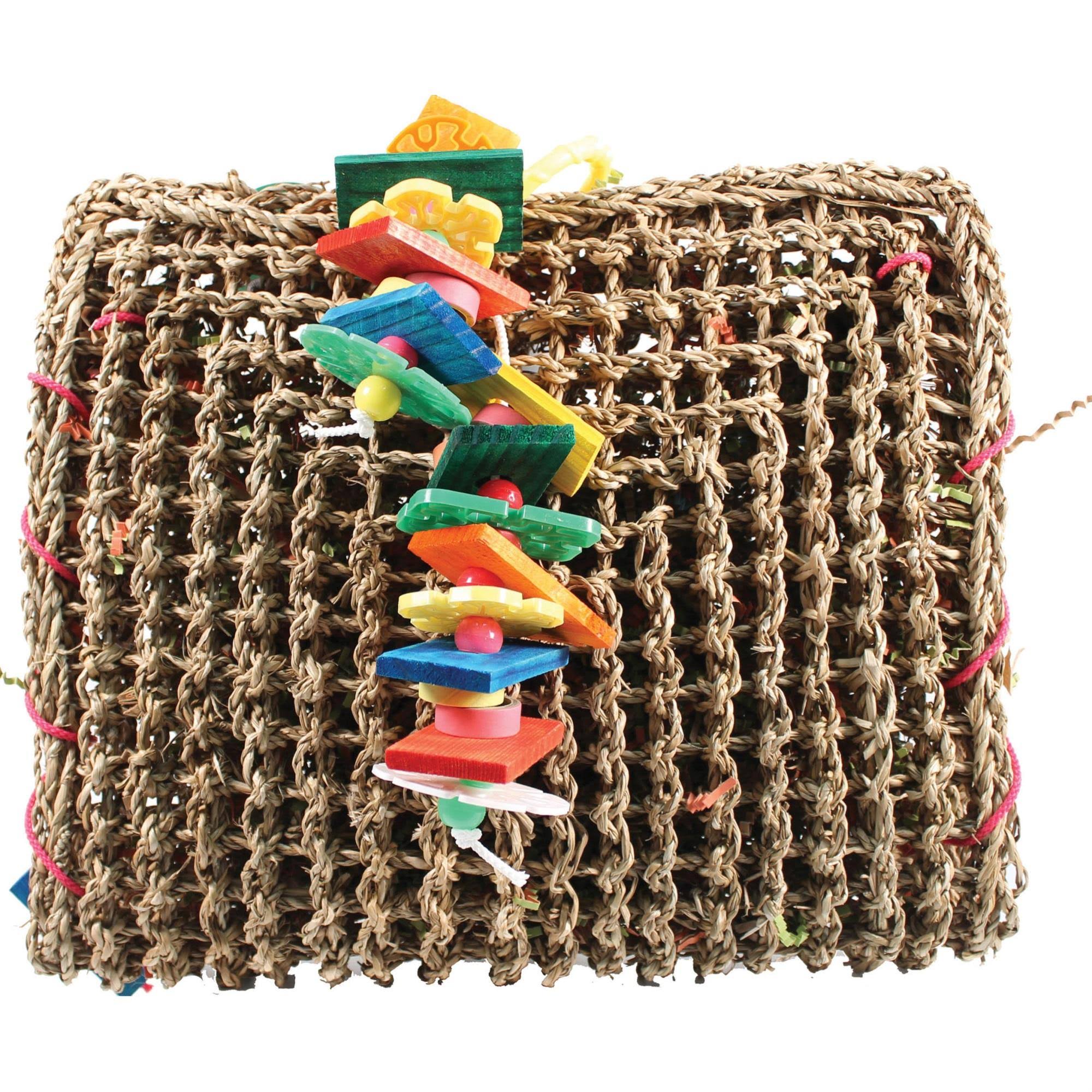 A&e Cage Company 001407 Happy Beaks Vine Mat Forage Pouch Bird Toy