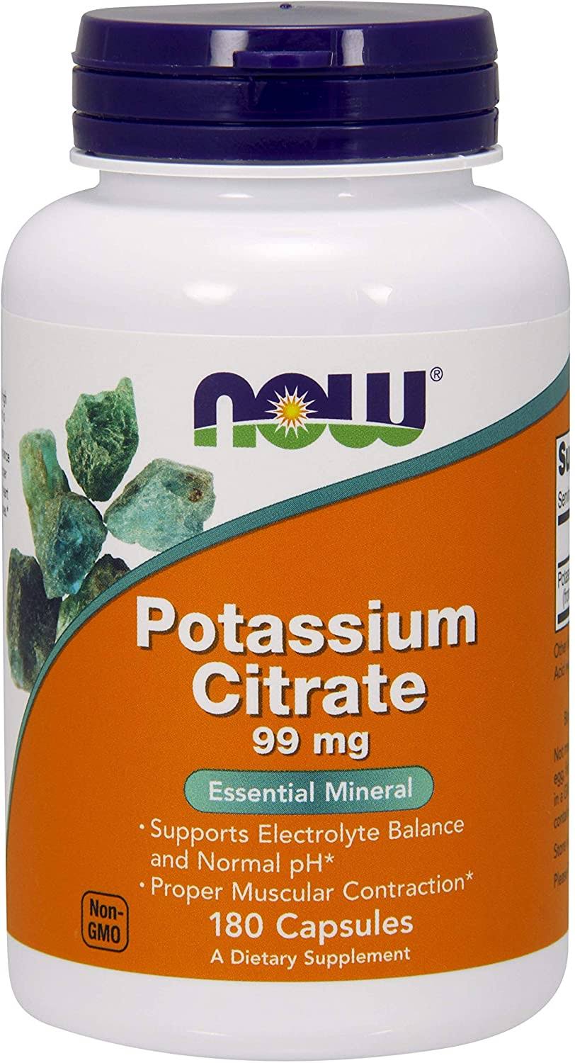 Now Potassium Citrate - 99mg, 180 Capsules