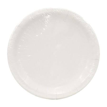 9 inch Paper Dinner Plates, White, 20ct