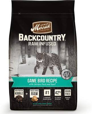 Merrick Backcountry Game Bird Dry Cat Food, 3 lb