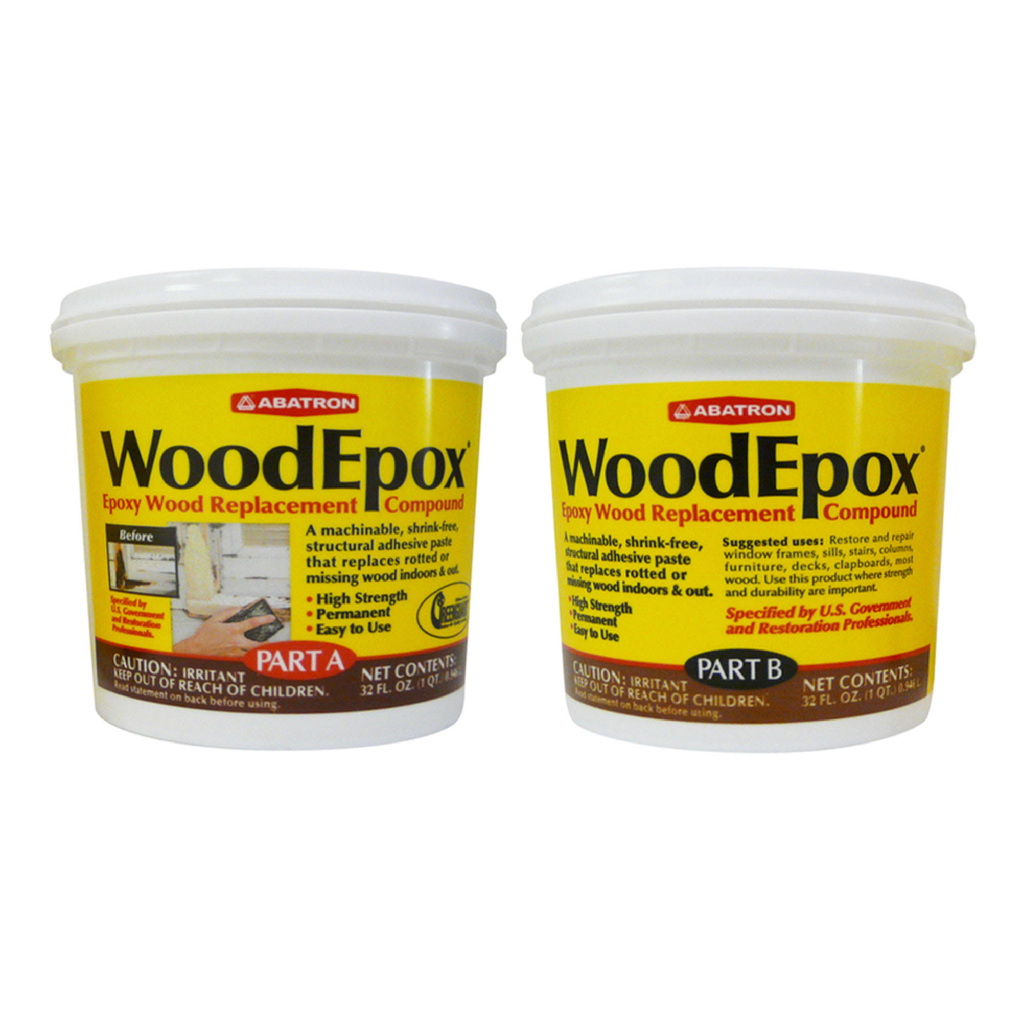 Abatron Woodepox Epoxy Wood Replacement Compound Part A & Part B