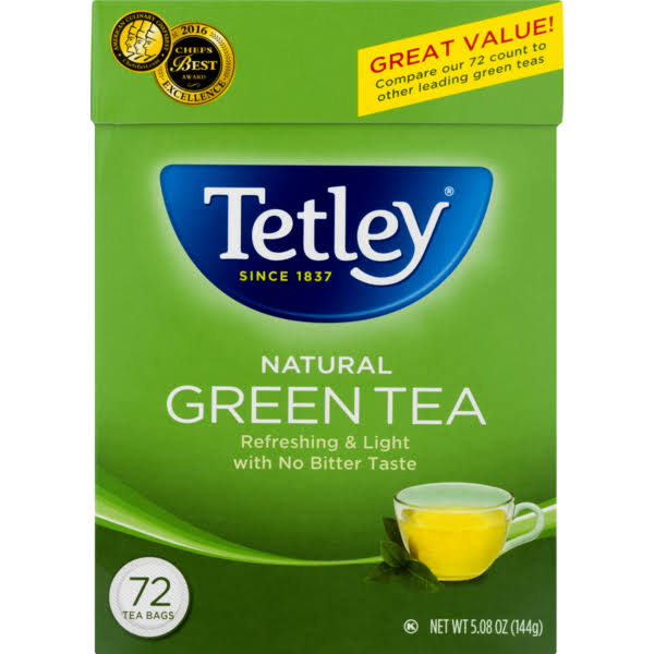 Tetley Natural Green Tea - 5.08oz, 72pk