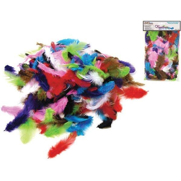 Craft Feather Pack - Assorted Colours