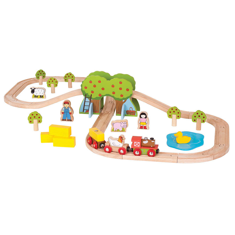 Bigjigs Toys Rail Farm Train Set