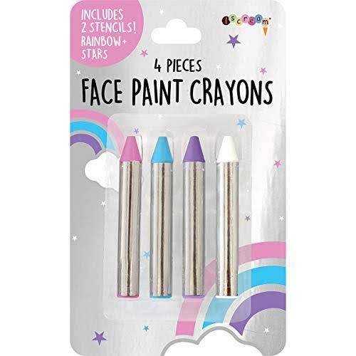 iscream Unicorns and Rainbows 4-piece Multicolor Face Paint Crayon Set