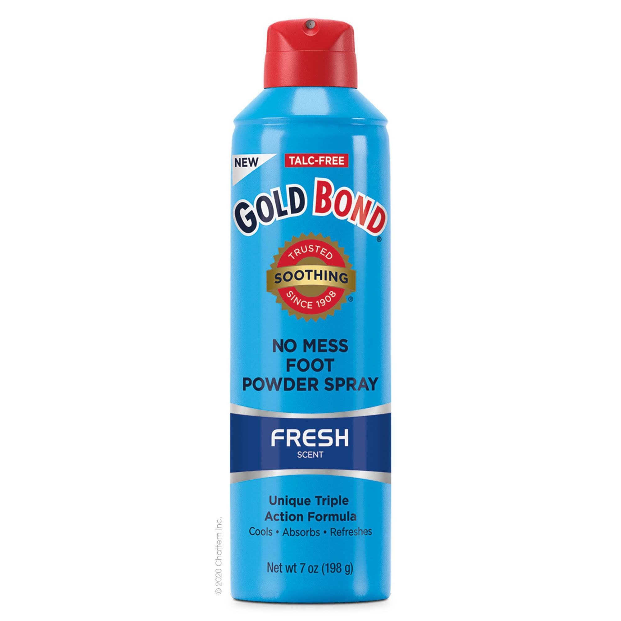 Gold Bond Foot Powder Spray, No Mess, Fresh Scent - 7 oz