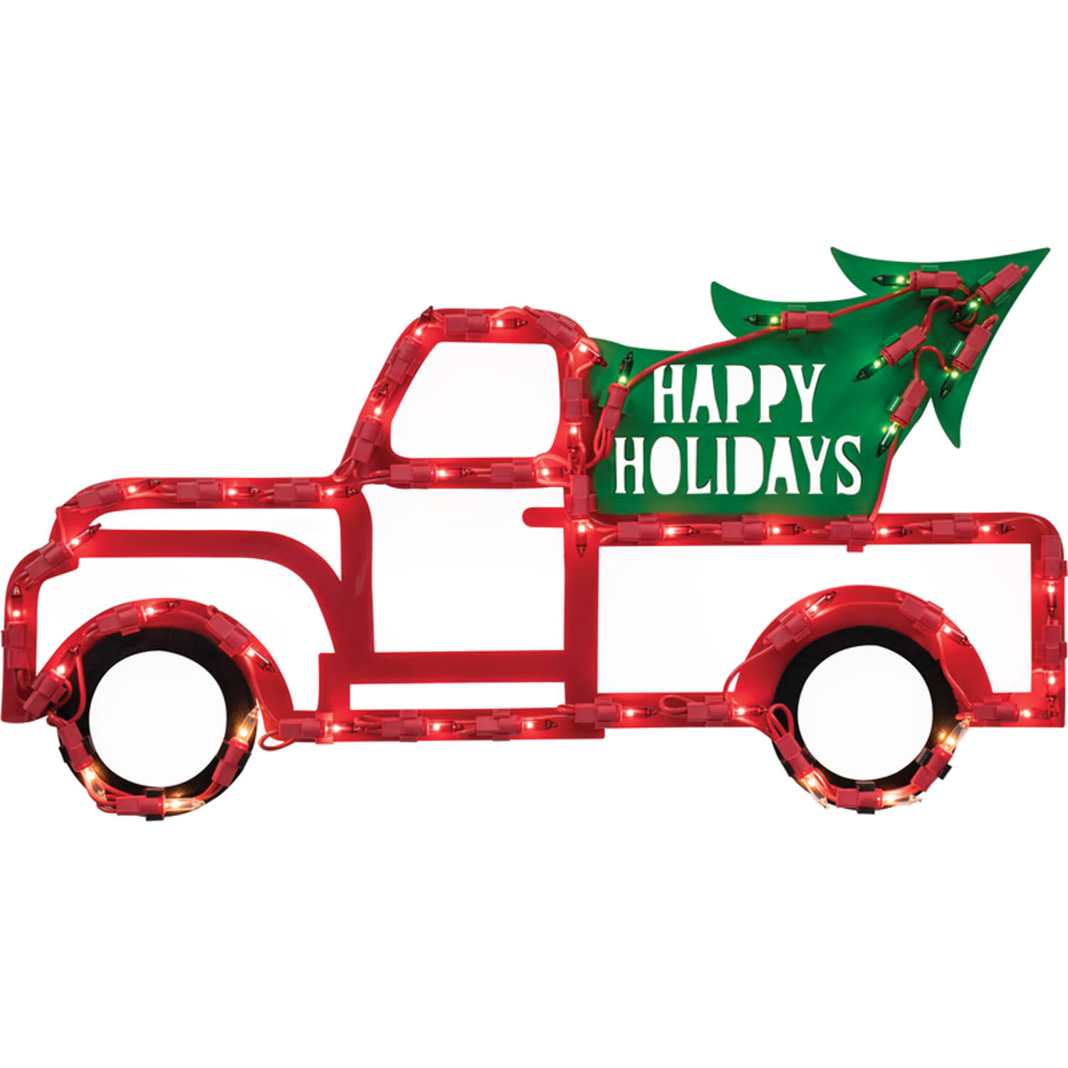 IG Design Truck and Tree Indoor Christmas Decor