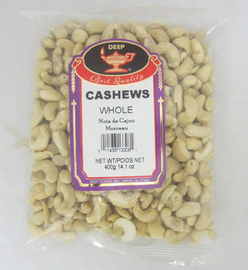 Deep Whole Cashews - 14 Ounces - Masalas Groceries - Delivered by Mercato