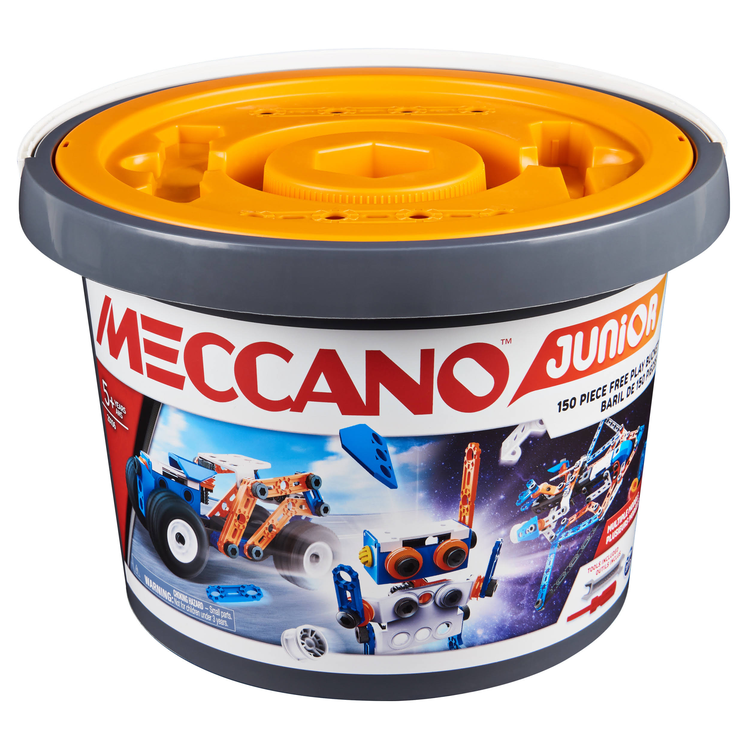 Meccano Junior 150-Piece Bucket Steam Model Building