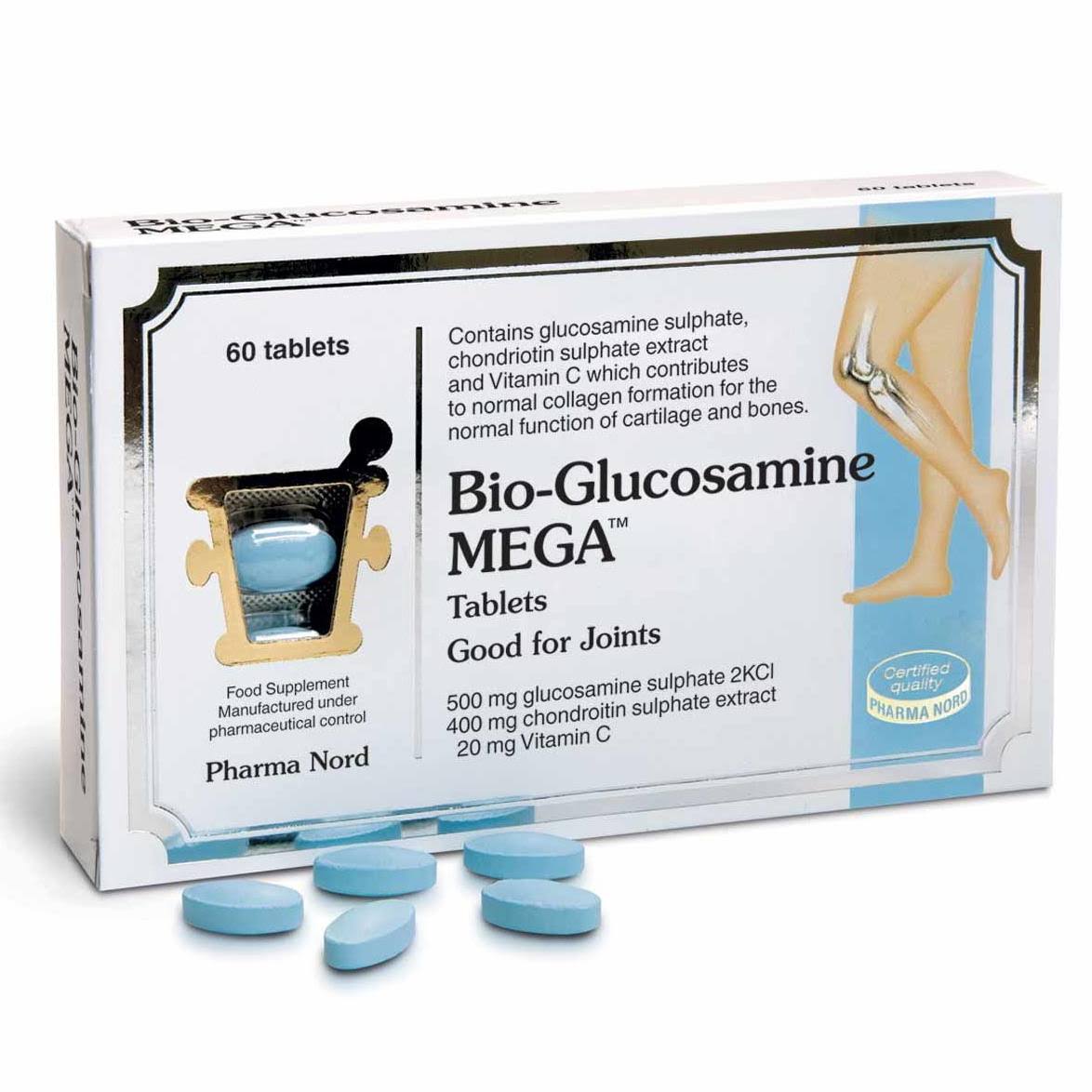 Pharma Nord Bio Glucosamine Mega Joint Care - 60 Tablets, 78g