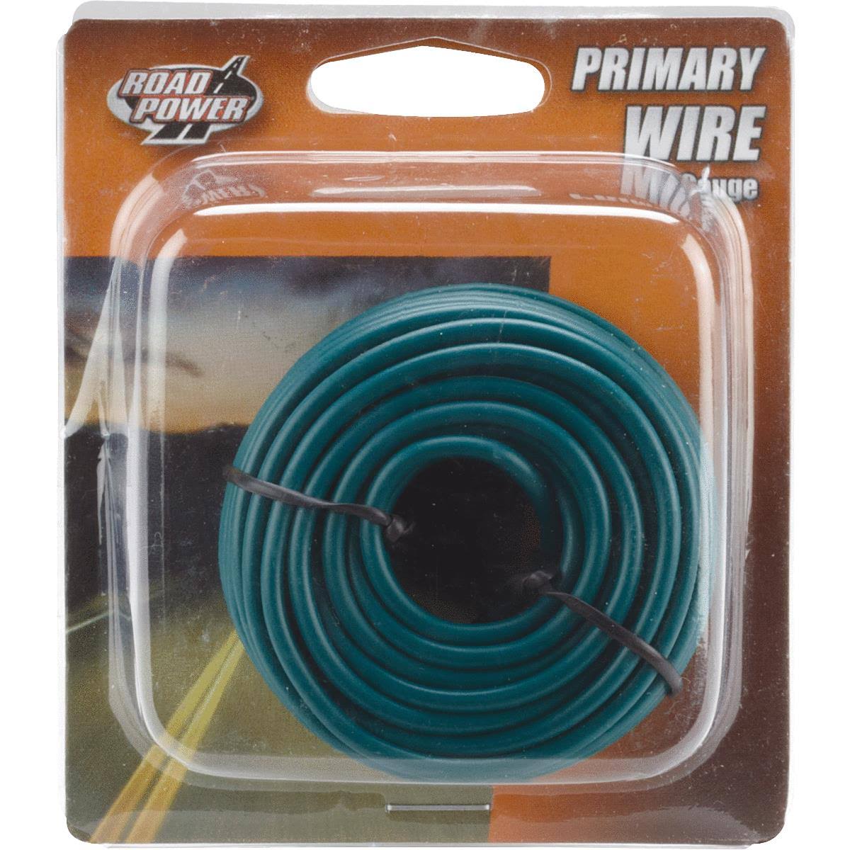 Coleman Cable 56422033 Automotive Copper Wire - Green, 16 Gauge, 24'