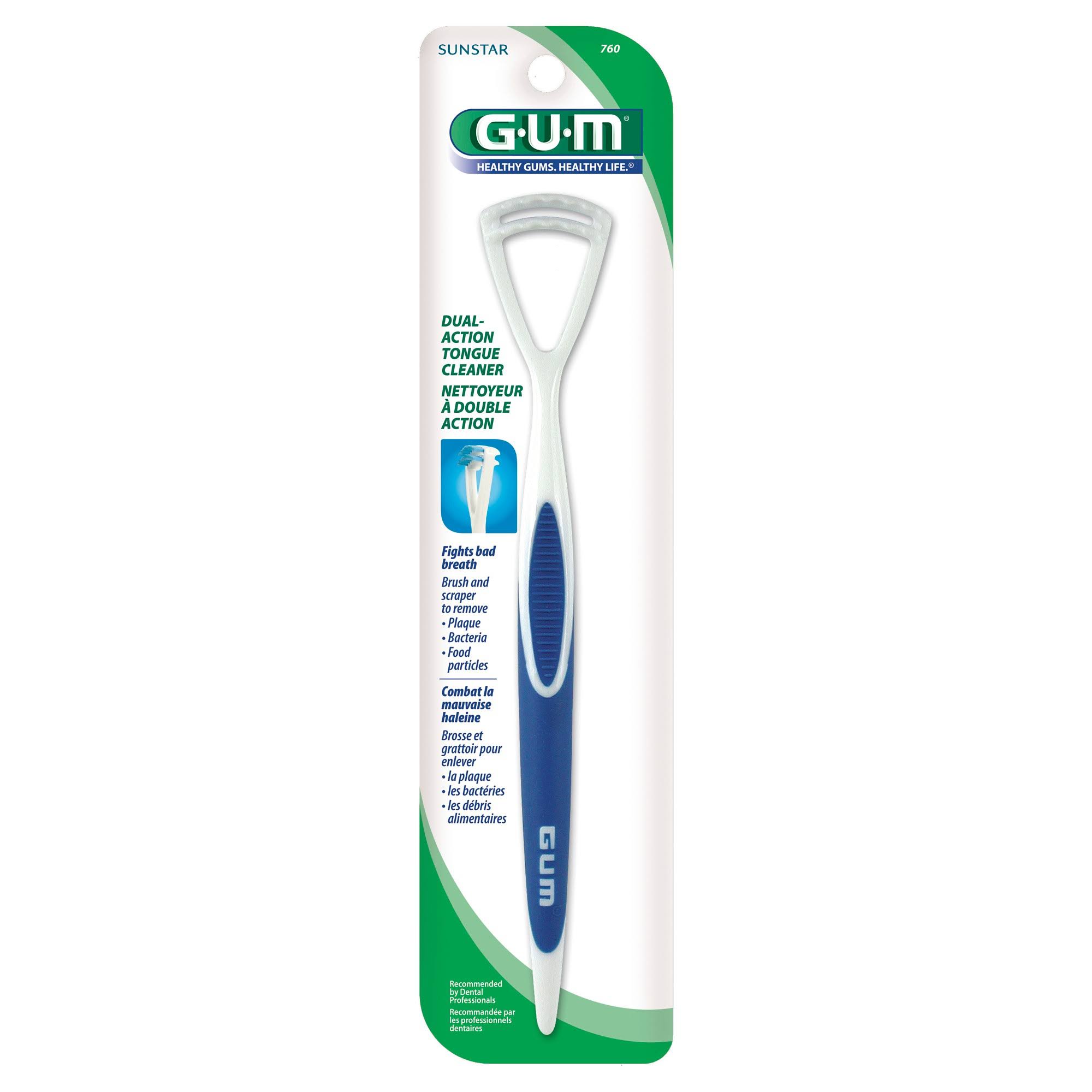GUM Dual Action Tongue Cleaner