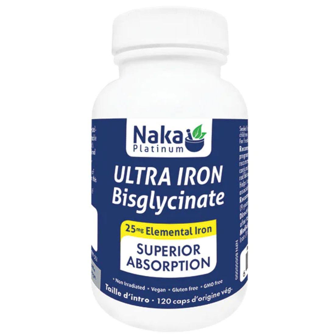 Ultra Iron Bisglycinate 25mg Elemental Iron – 120 Vcaps