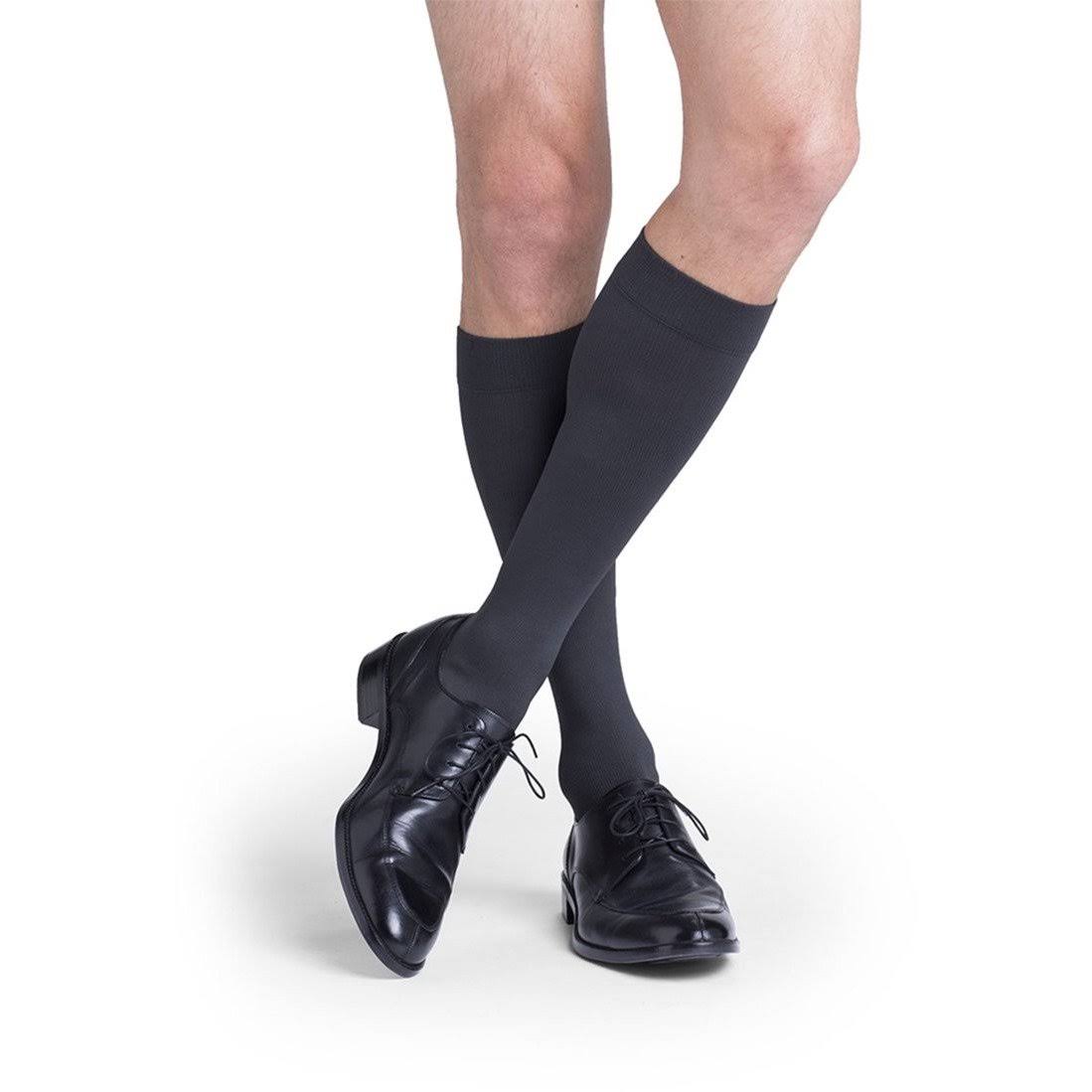 Sigvaris Men's Midtown Microfiber Socks - Tan, Small, 15 to 20 mmhg