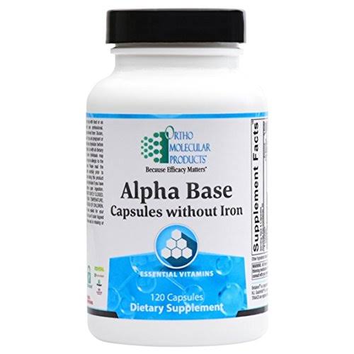 Ortho Molecular Alpha Base Tablets without Iron - 120 Capsules