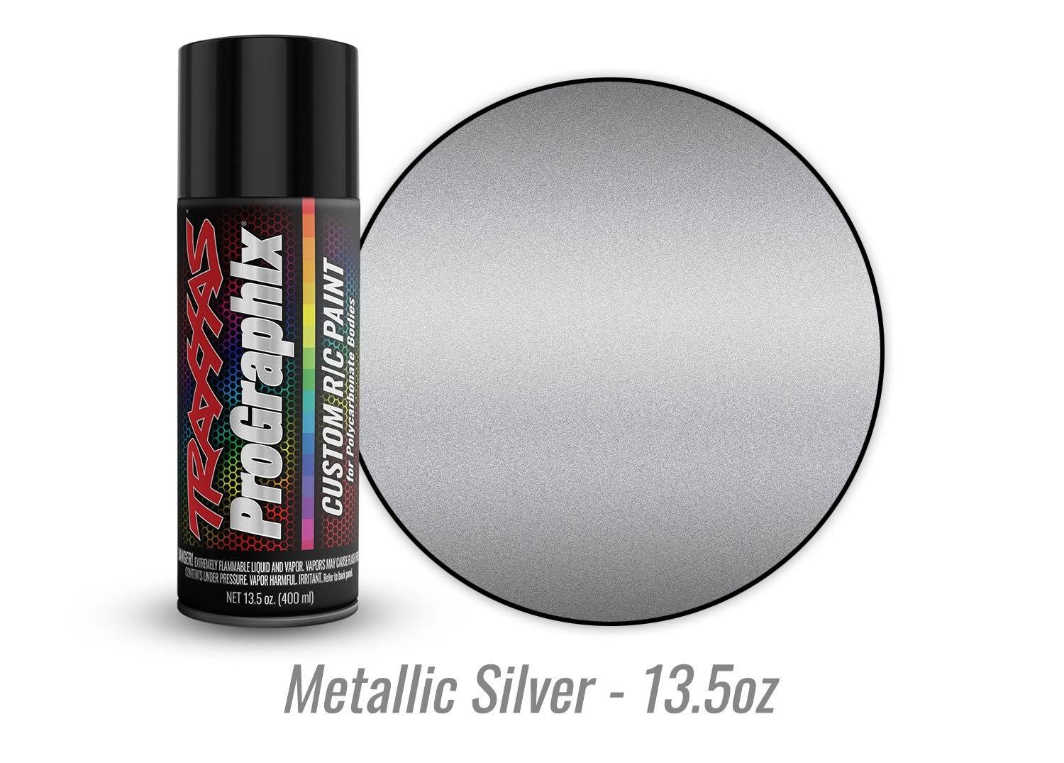 Traxxas 5073X Body Paint, ProGraphix , Metallic Silver (13.5oz)