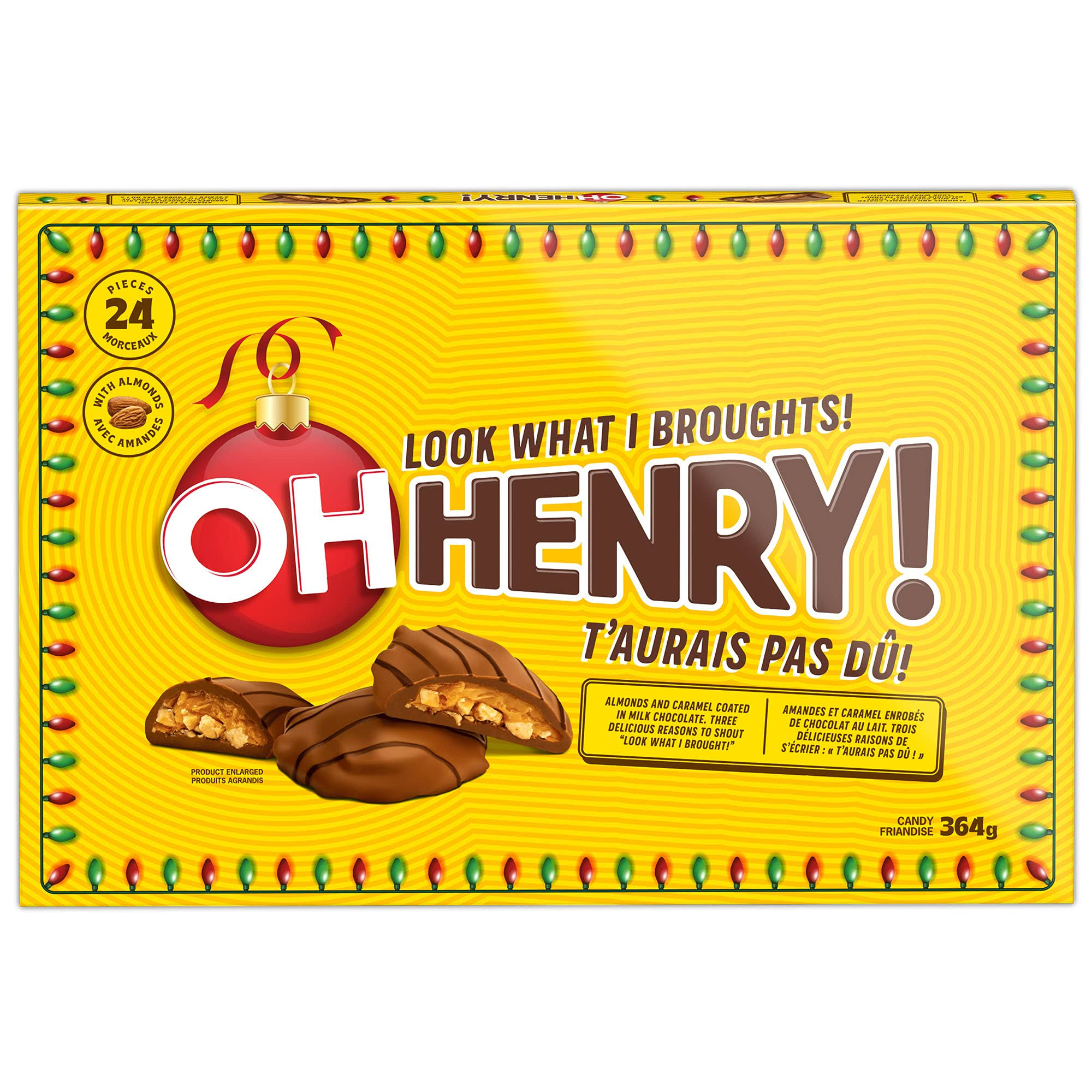 Oh Henry! Look What I Broughts Almonds And Caramels Coated In Milk Chocolate Boxed Candy