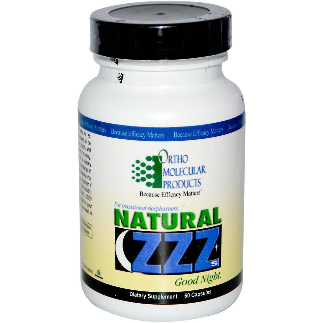 Ortho Molecular Products Natural ZZZ Dietary Supplement - 60ct
