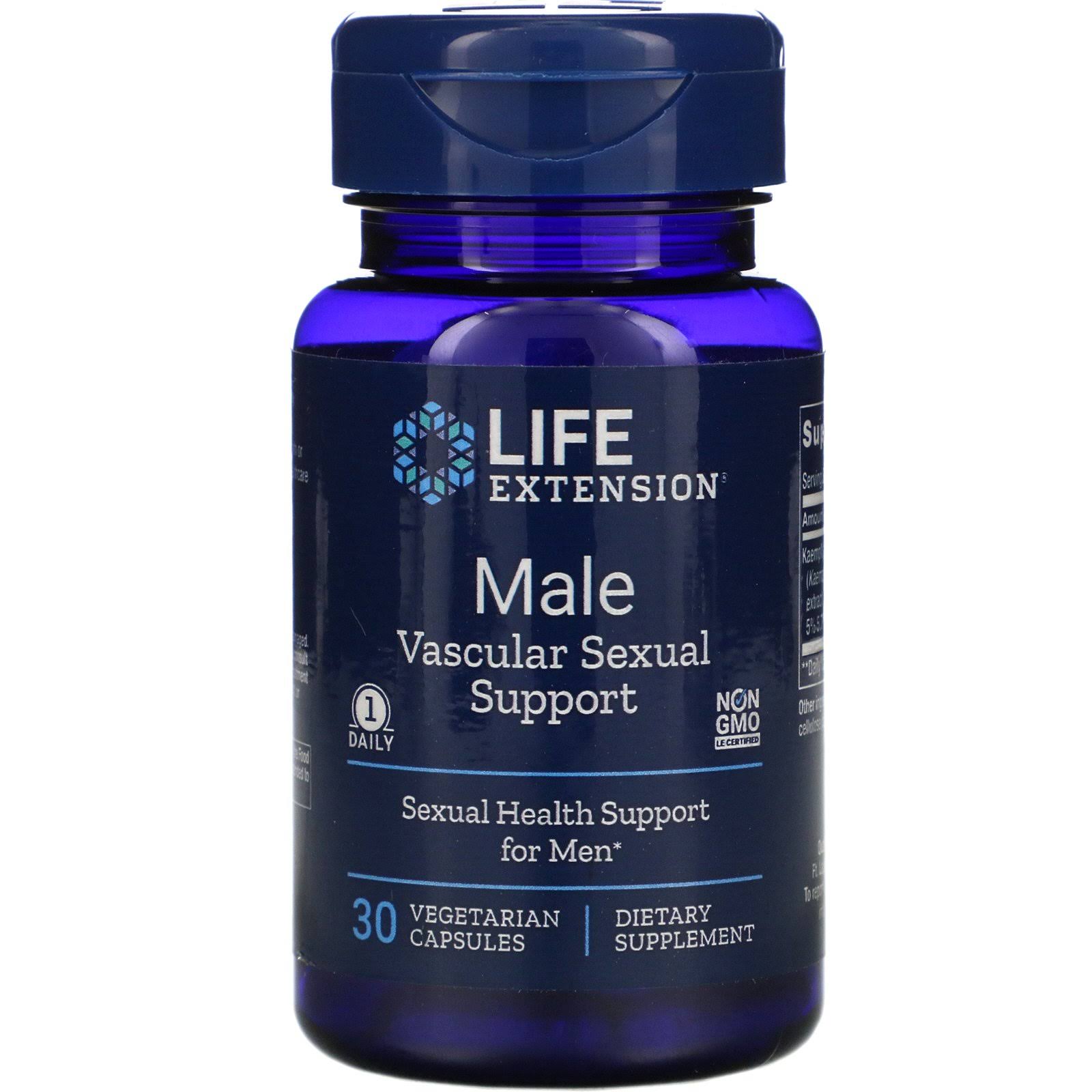 Life Extension Male Vascular Sexual Support - 30 Vegetarian Capsules
