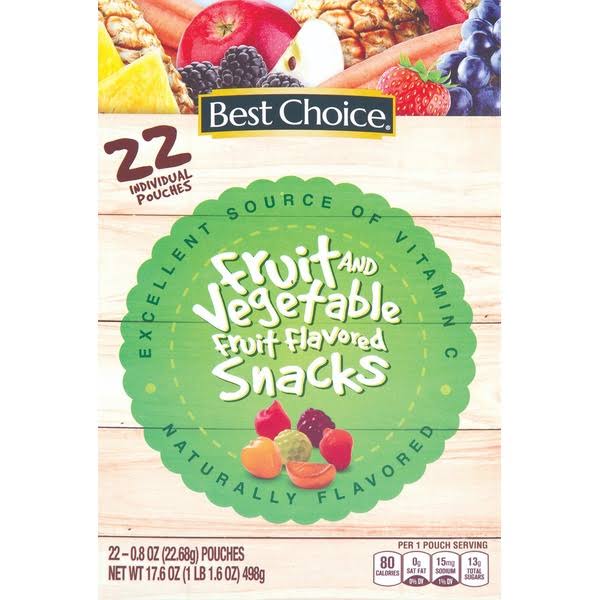 Best Choice Fruit and Vegetable Fruit Flavored Snacks