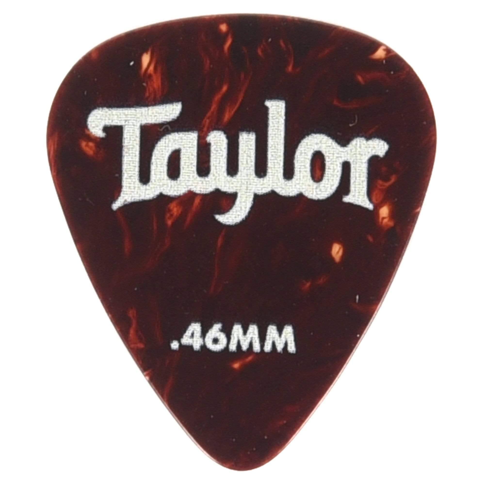 Taylor Picks - Celluloid 351, Tortoise Shell, .46 mm, 12 Pack