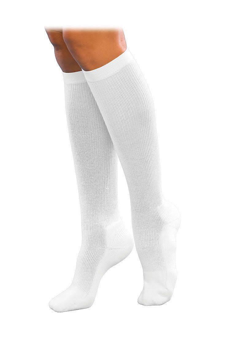 Sigvaris Women's 142 Well Being Cushioned Comfort Socks - White