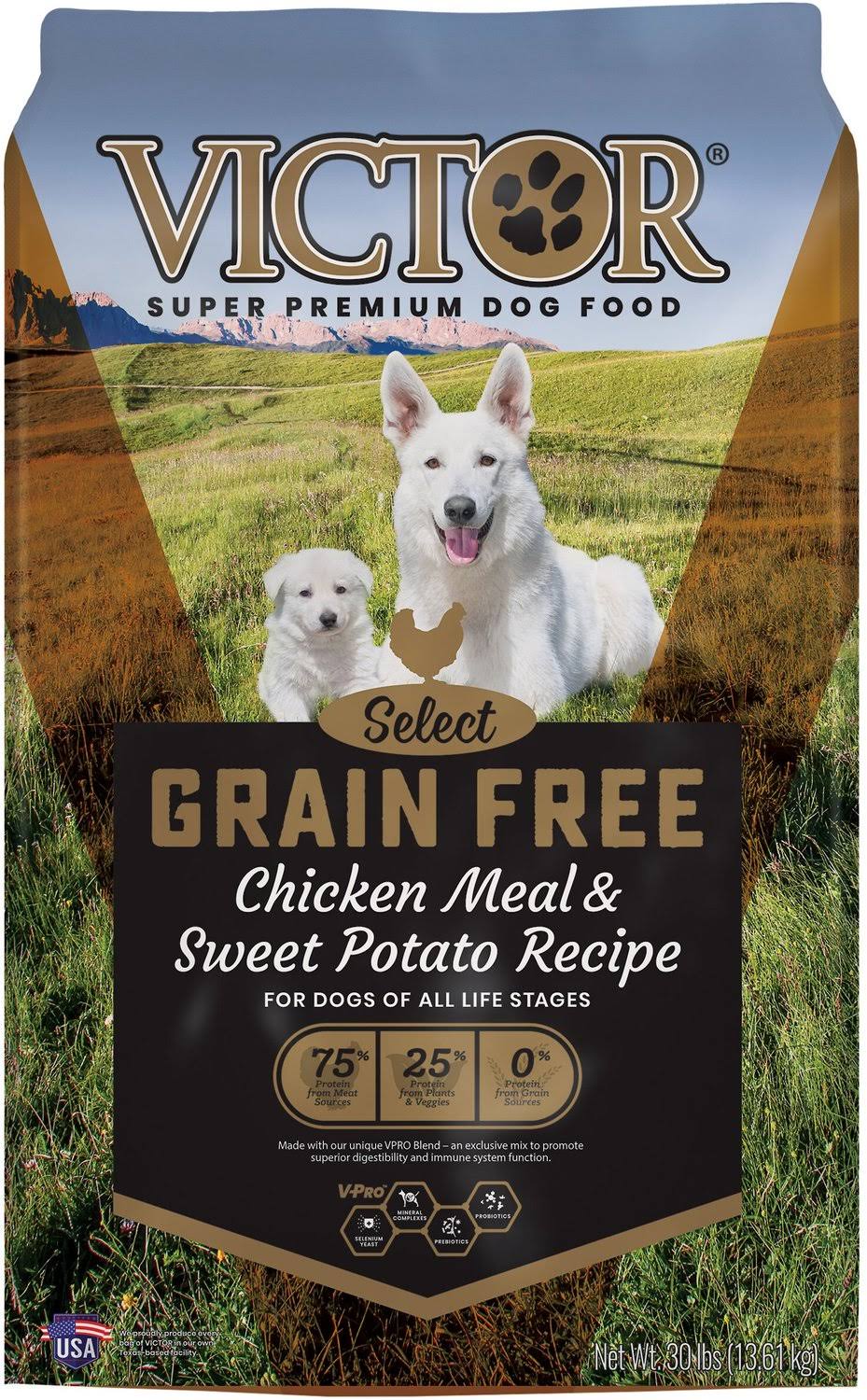 Victor Grain-Free Chicken Meal and Sweet Potato Dog Food - 30lb